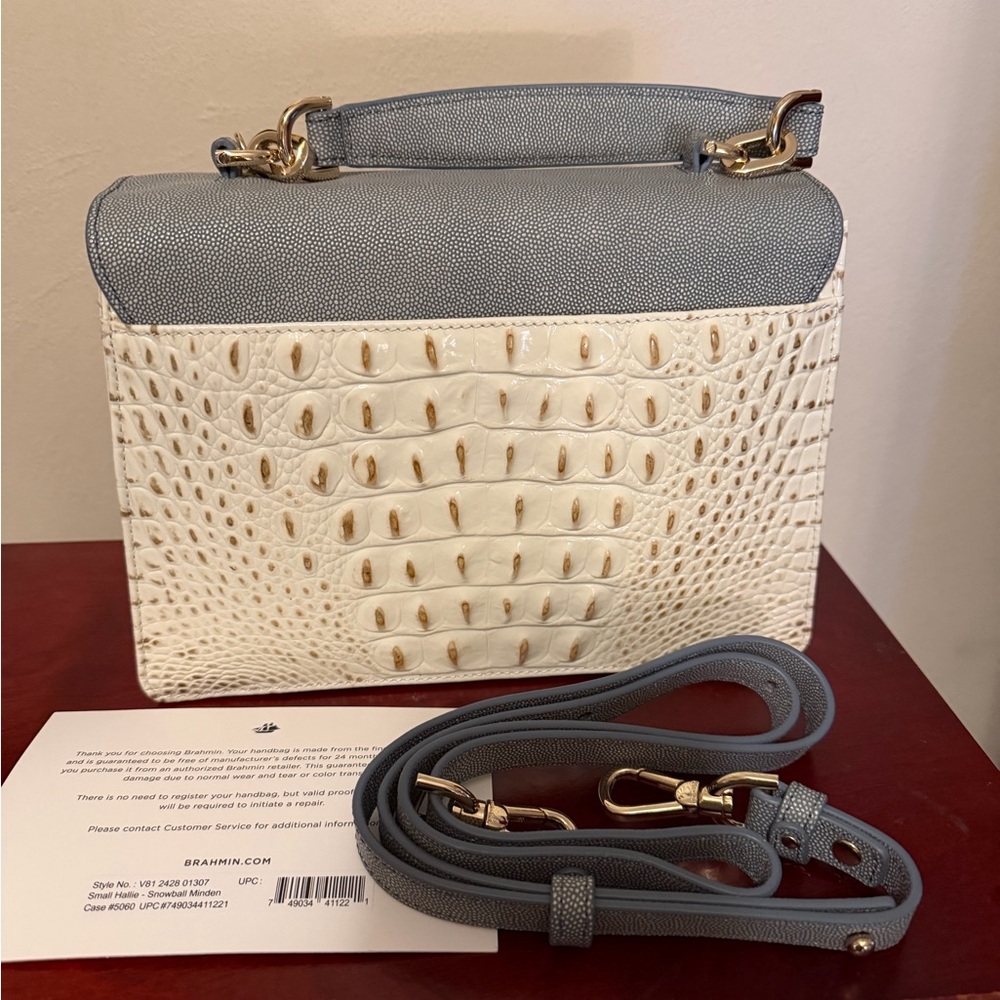 Brahmin Snow Linden Small Hallie - Picture 2 of 9